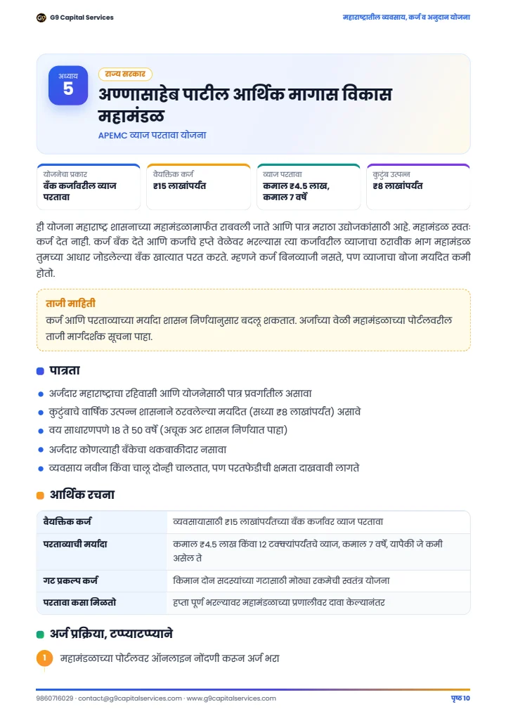 अण्णासाहेब पाटील योजना